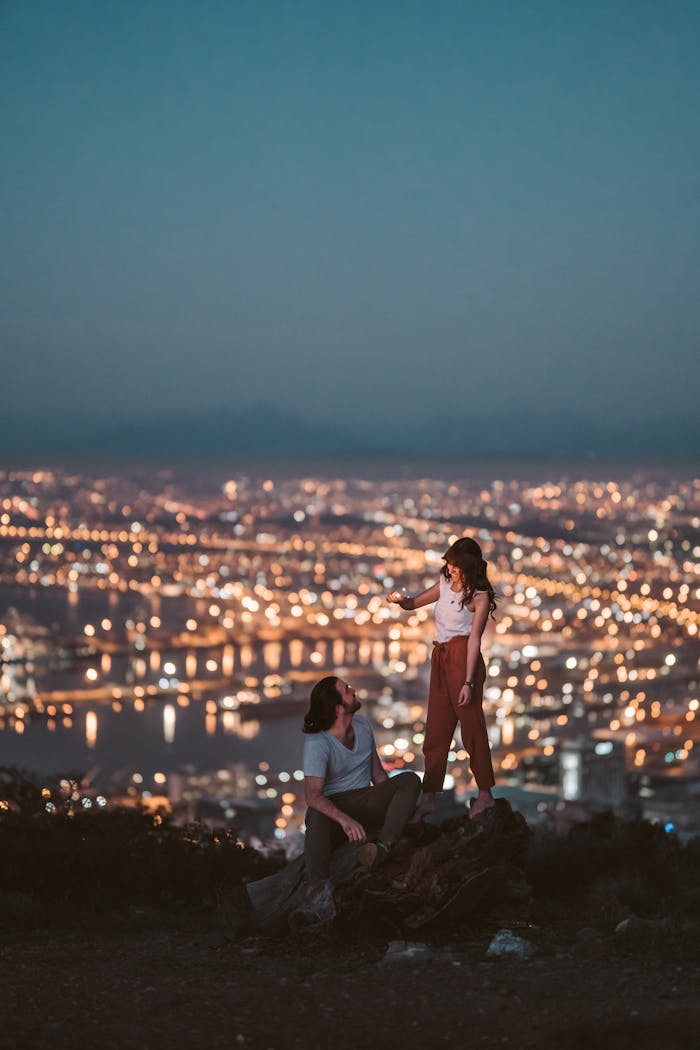 A Couple Looking at Each Other